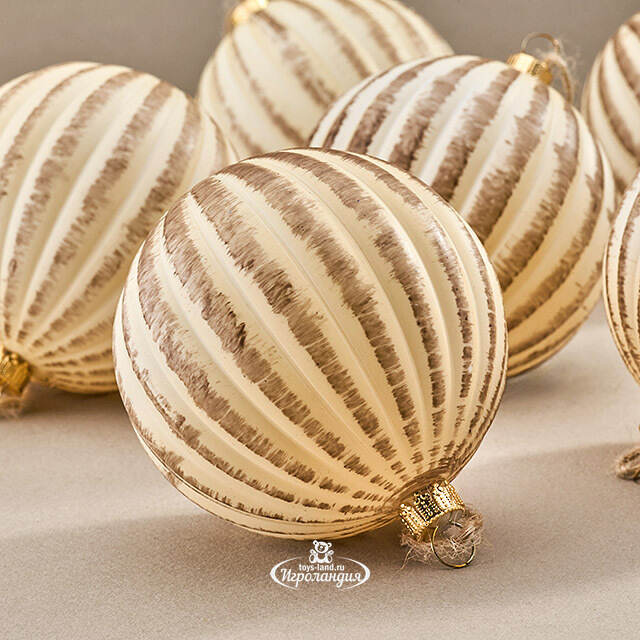 Елочные шары Gonneza - Gavi 8 см, 6 шт, пластик Winter Deco
