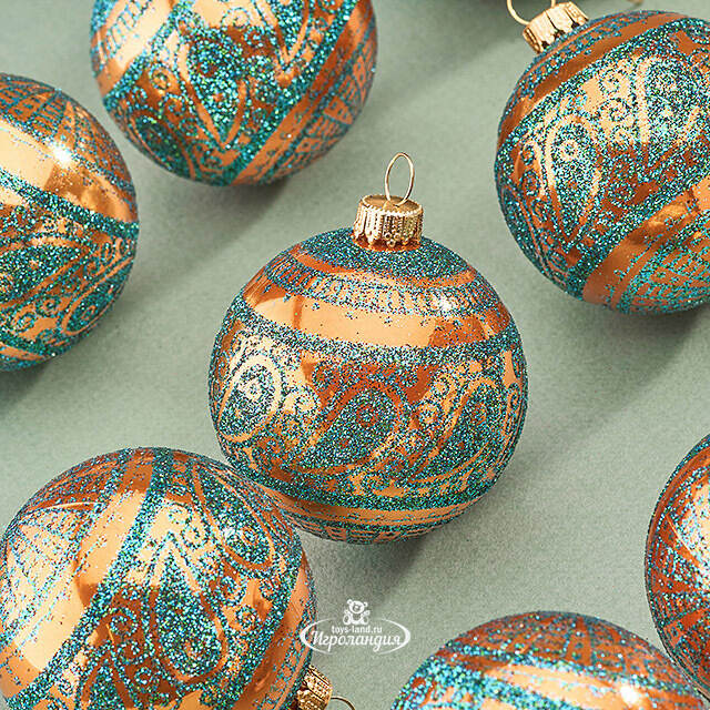 Елочные шары Faleron - Galatone 6 см, 9 шт, пластик Winter Deco