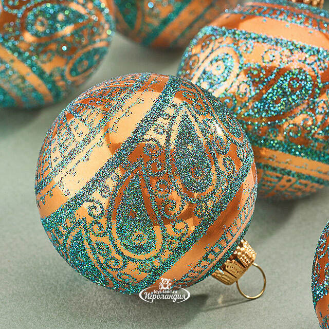 Елочные шары Faleron - Galatone 6 см, 9 шт, пластик Winter Deco