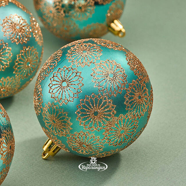 Елочные шары Barga - Venetiko 8 см, 6 шт , пластик Winter Deco