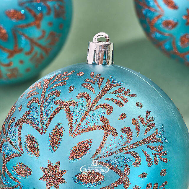 Елочные шары Lorenzana - Diso 8 см, 6 шт, пластик Winter Deco