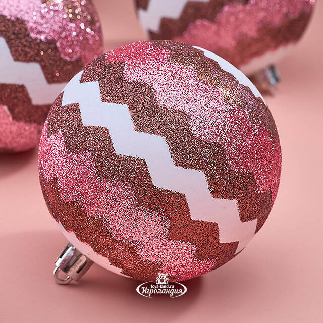 Елочные шары Kalavino - Lugo 8 см, 6 шт, пластик Winter Deco