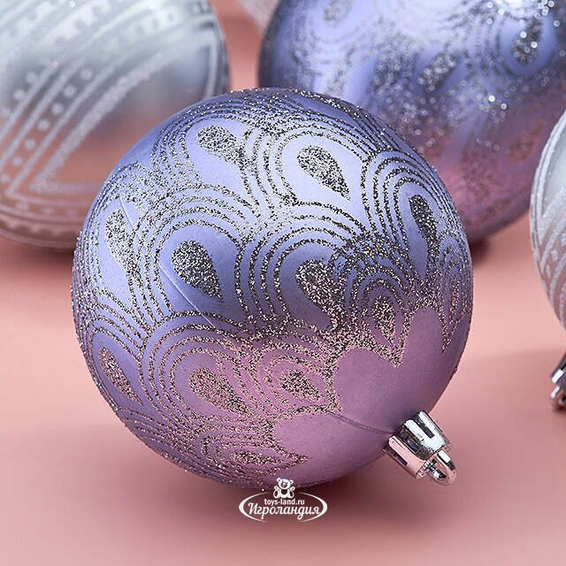 Елочные шары Savelli - Palermo 8 см, 6 шт, пластик Winter Deco
