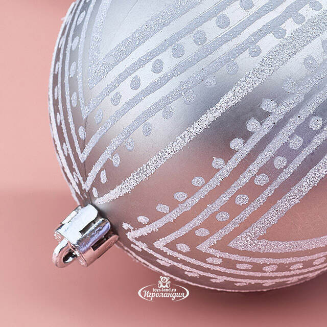 Елочные шары Savelli - Palermo 8 см, 6 шт, пластик Winter Deco