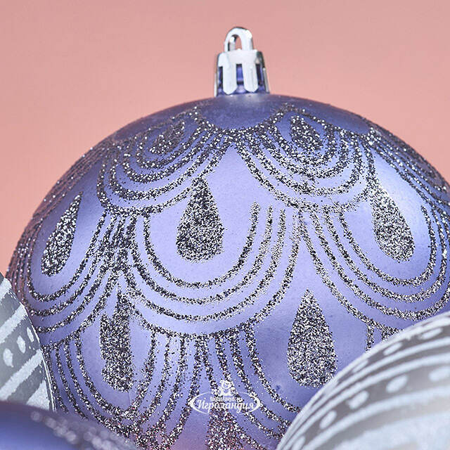 Елочные шары Savelli - Palermo 10 см, 4 шт, пластик Winter Deco