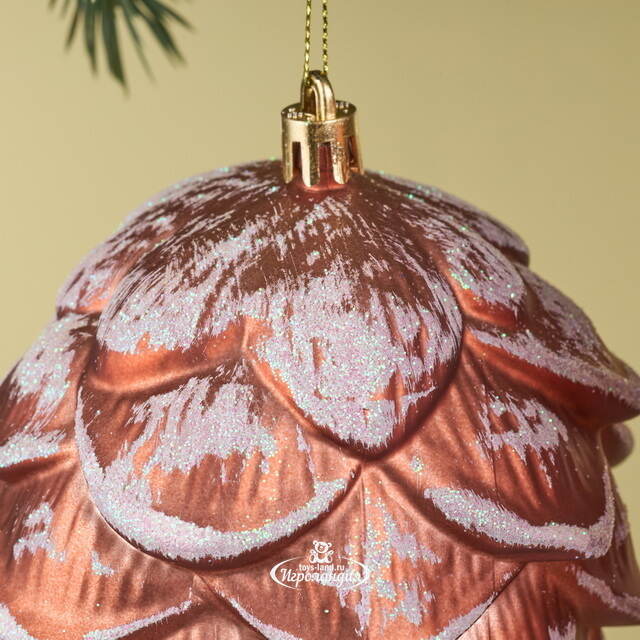 Елочная игрушка Шишка Crispina 18 см, 2 шт, пластик Winter Deco