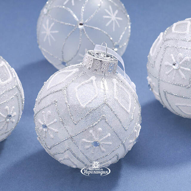 Елочные ПЭТ шары Eterna: Tale of the Northwind 8 см, 6 шт Winter Deco