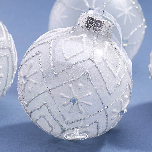 Елочные ПЭТ шары Eterna: Tale of the Northwind 8 см, 6 шт Winter Deco