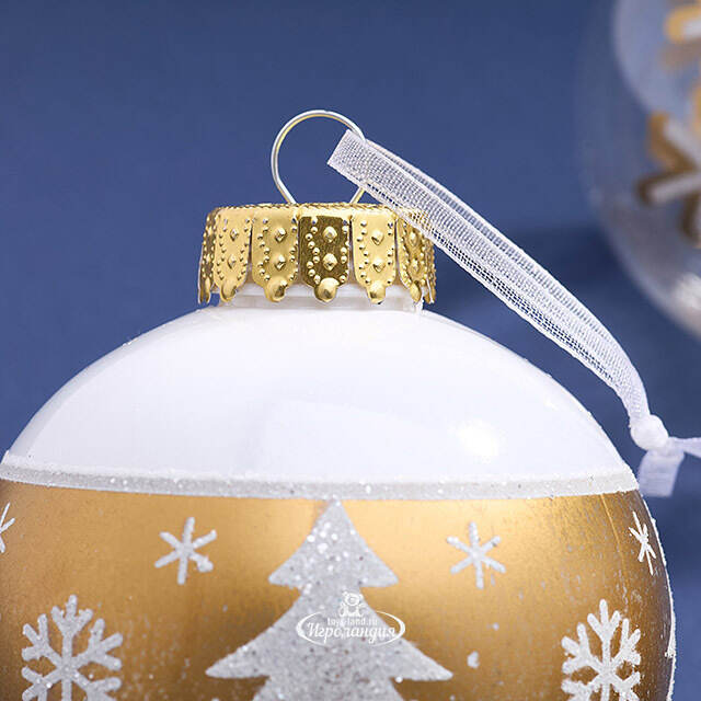 Елочные ПЭТ шары Eterna: Winterglow Sonata 8 см, 6 шт Winter Deco