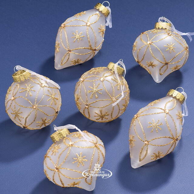 Елочные ПЭТ шары Eterna: Dance of Miralune 8 см, 6 шт Winter Deco