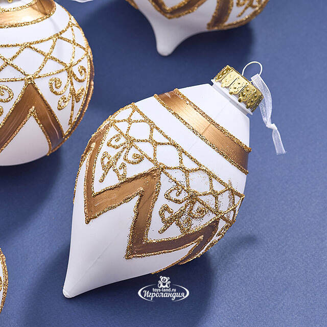 Елочные ПЭТ шары Eterna: Crown of Aetheria 10 см, 6 шт Winter Deco