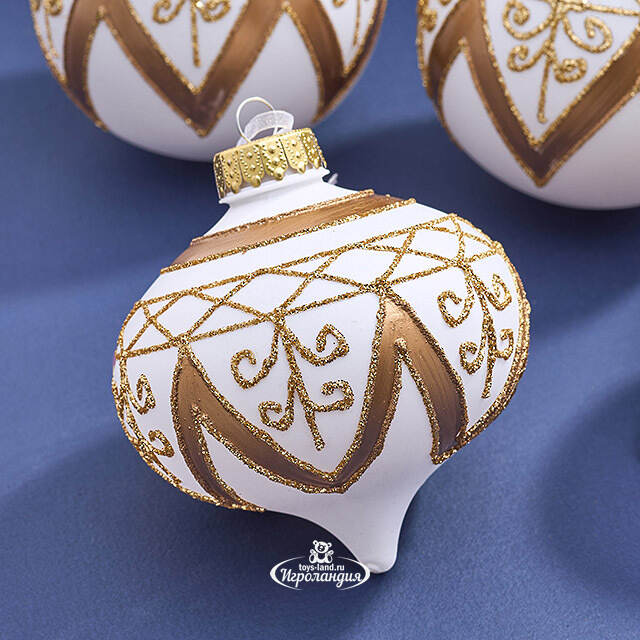 Елочные ПЭТ шары Eterna: Crown of Aetheria 10 см, 6 шт Winter Deco