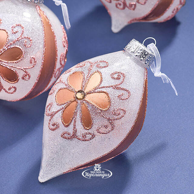 Елочные ПЭТ шары Eterna: Everfrost Garden 10 см, 6 шт Winter Deco