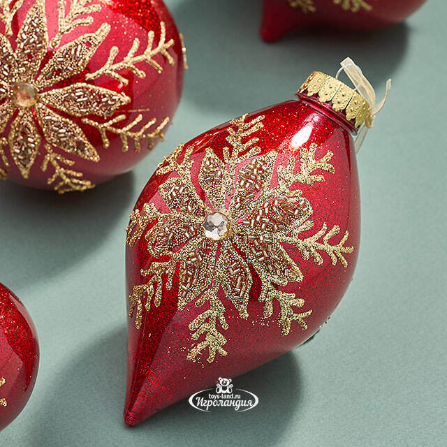 Елочные ПЭТ шары - Серрес Ликсури 10 см, 6 шт Winter Deco
