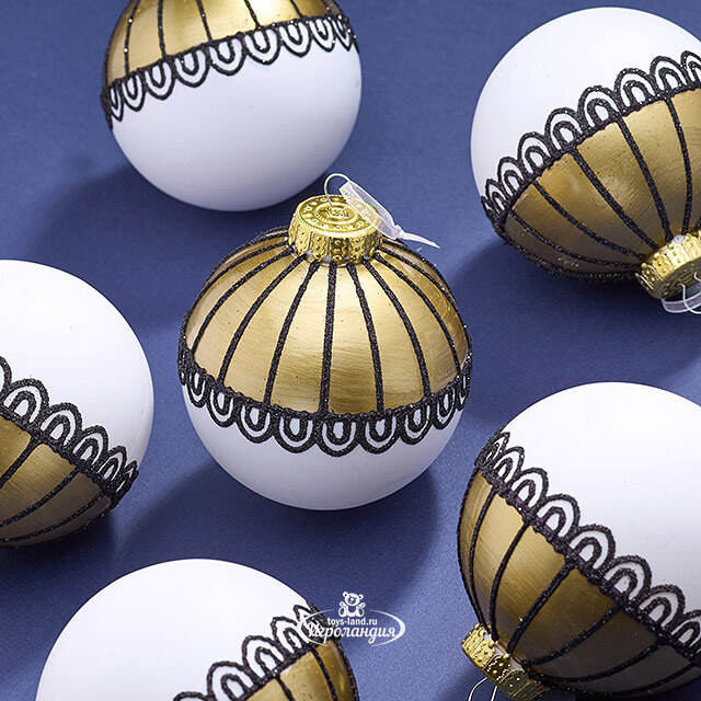 Елочные ПЭТ шары Eterna: Auroras Embrace 10 см, 6 шт Winter Deco