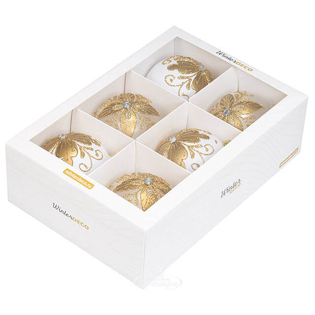 Елочные ПЭТ шары Eterna: Dreamers of Aldaria 10 см, 6 шт Winter Deco