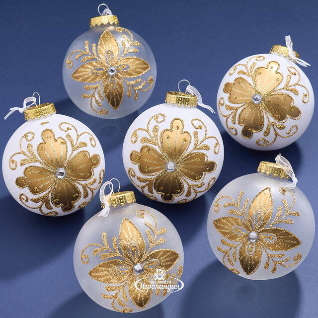 Елочные ПЭТ шары Eterna: Dreamers of Aldaria 10 см, 6 шт Winter Deco