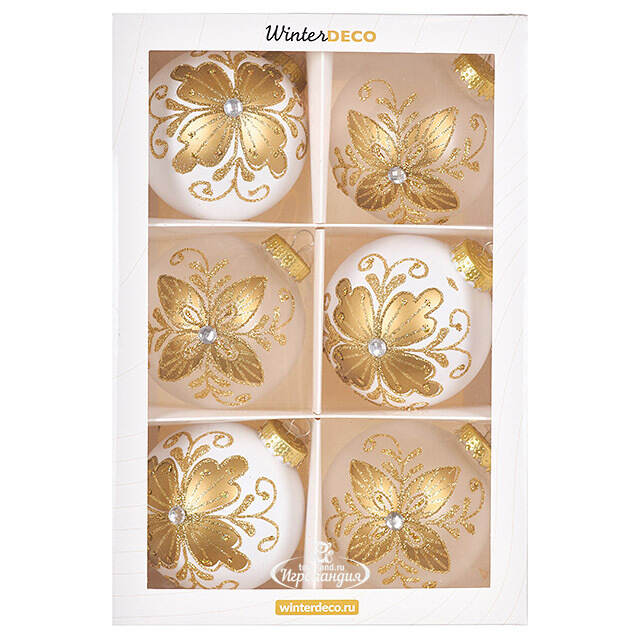 Елочные ПЭТ шары Eterna: Dreamers of Aldaria 10 см, 6 шт Winter Deco