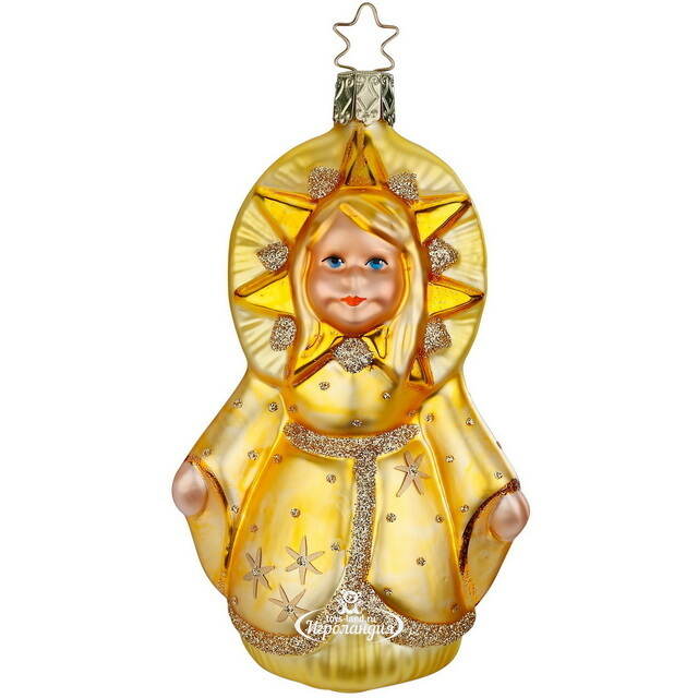 Стеклянная елочная игрушка Mother Sun 12 см Inge Glas