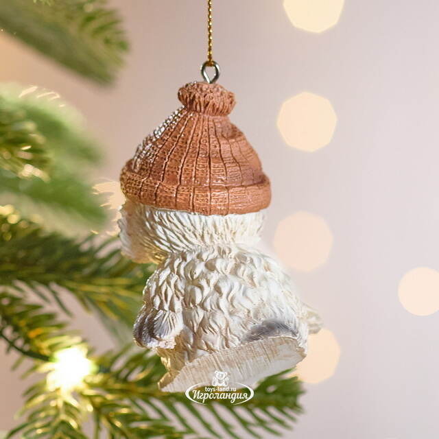 Елочная игрушка Филин Кристофер в шапке 7 см Winter Deco