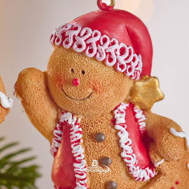 Набор елочных игрушек Пряничные Человечки - Мэтью и Лэсси 9 см, 2 шт  Winter Deco