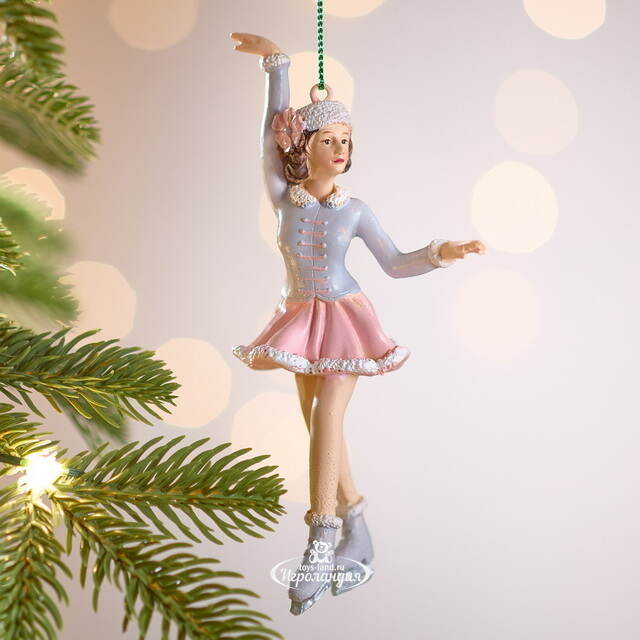 Елочная игрушка Девушка Люсинда на коньках 14 см Winter Deco