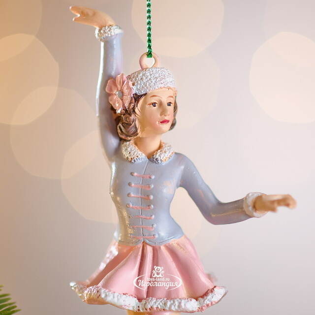 Елочная игрушка Девушка Люсинда на коньках 14 см Winter Deco