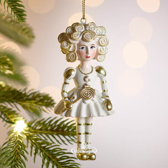 Елочная игрушка Девочка Ванесса с хвостиками 12 см Winter Deco