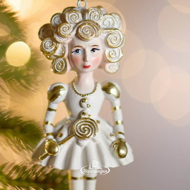 Елочная игрушка Девочка Ванесса с хвостиками 12 см Winter Deco