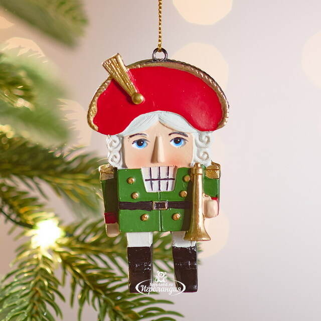 Елочная игрушка Щелкунчик с трубой - Graniano 9 см Winter Deco
