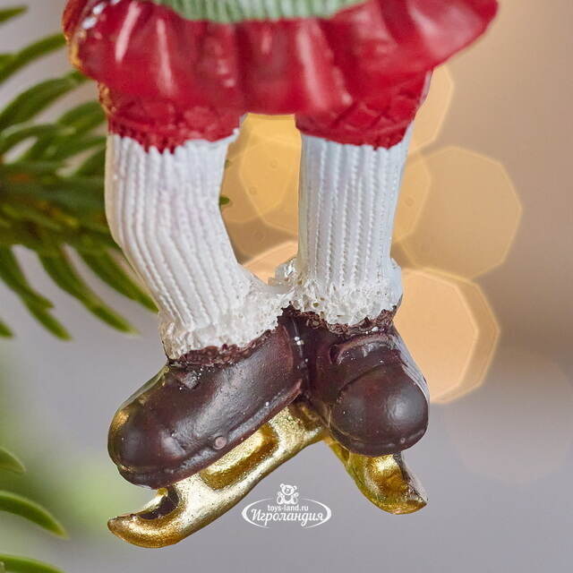 Набор елочных игрушек Берти и Блэйк на коньках 10 см, 2 шт Winter Deco