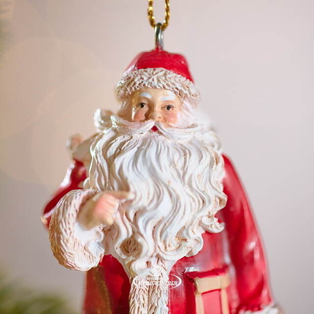 Елочная игрушка Санта Клаус с подарками - Brusasco 9 см Winter Deco