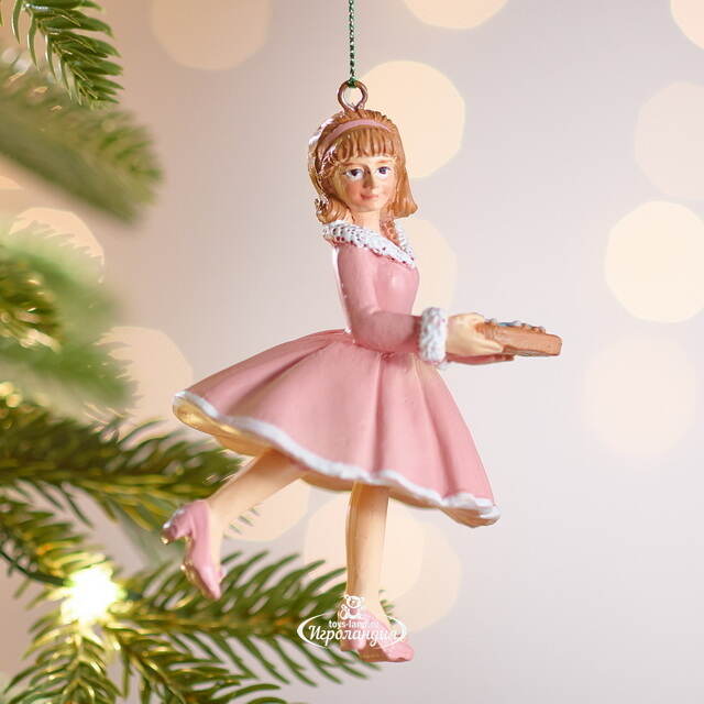 Елочная игрушка Девушка Мирелла с пирогом 12 см Winter Deco