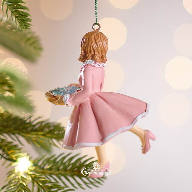 Елочная игрушка Девушка Мирелла с пирогом 12 см Winter Deco