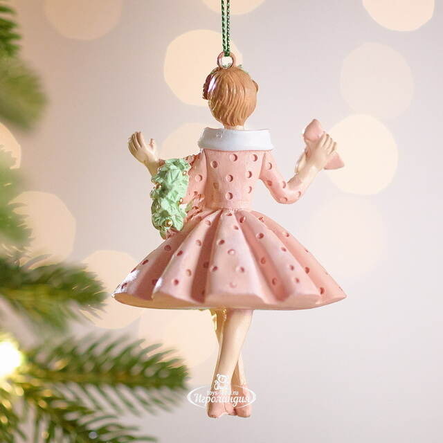 Елочная игрушка Девушка Раймонда в пышном платье 10 см Winter Deco