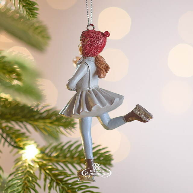 Елочная игрушка Девушка Силвана шапке и муфточке 10 см Winter Deco