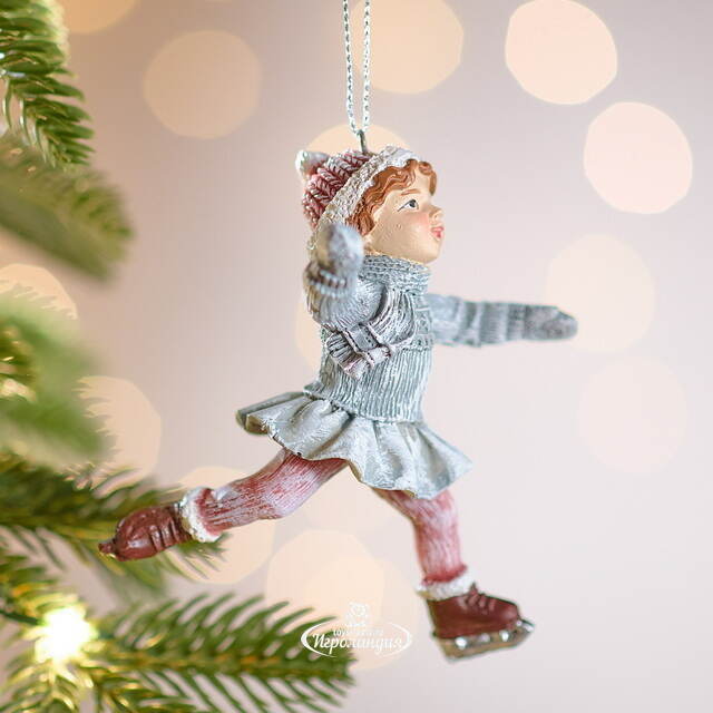 Елочная игрушка Девушка Элма на коньках 11 см Winter Deco