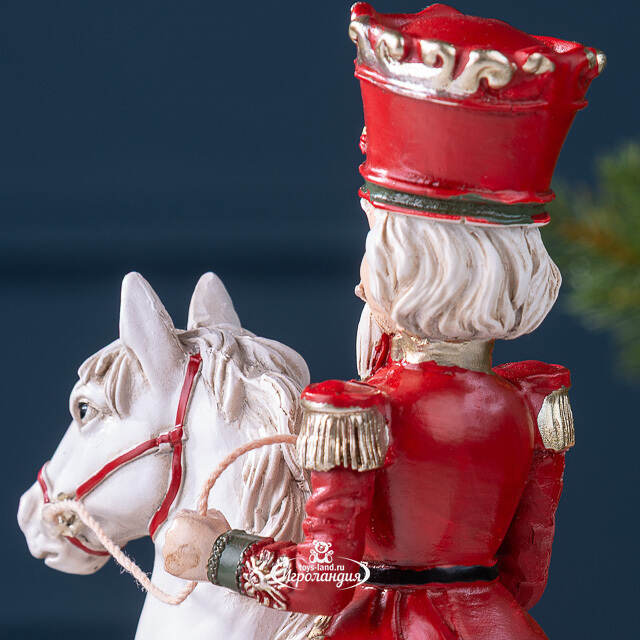 Декоративная фигурка Щелкунчик Гофмана на лошадке-качалке 25 см Winter Deco