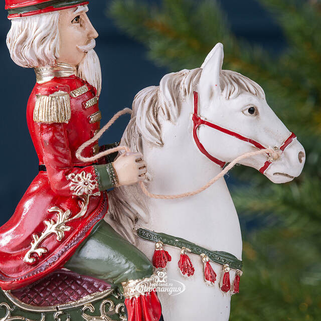 Декоративная фигурка Щелкунчик Гофмана на лошадке-качалке 25 см Winter Deco
