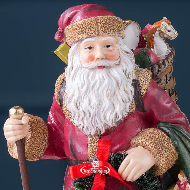 Декоративная фигурка Дед Мороз с посохом - Christmas Fairyland 20 см Winter Deco