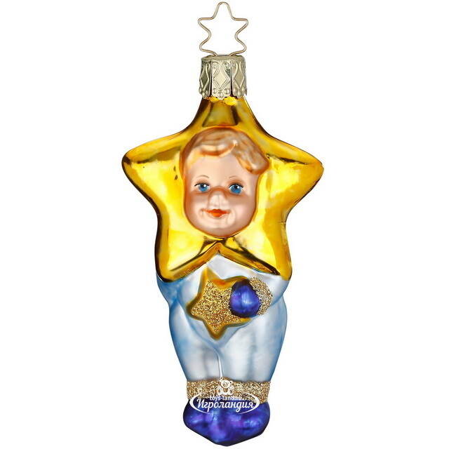 Стеклянная елочная игрушка Little Star 10 см Inge Glas