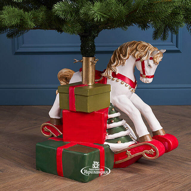 Подставка для елки Лошадка-Качалка - Enchantmas 47*40 см, диаметр ствола до 3.8 см Winter Deco