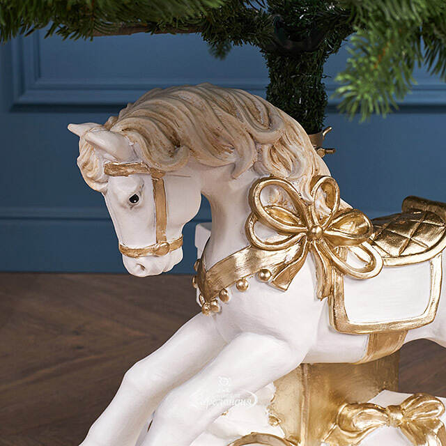 Подставка для елки Лошадка-Качалка с подарками - Enchantmas 47*40 см, диаметр ствола до 3.8 см Winter Deco