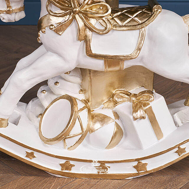 Подставка для елки Лошадка-Качалка с подарками - Enchantmas 47*40 см, диаметр ствола до 3.8 см Winter Deco