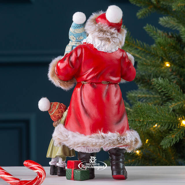 Фигурка Дед Мороз с Каем и Гердой - Merry Christmas 23 см Winter Deco