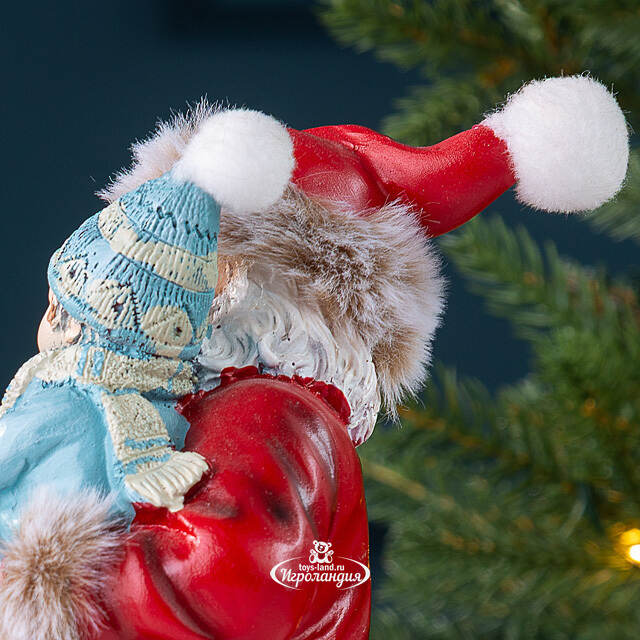 Фигурка Дед Мороз с Каем и Гердой - Merry Christmas 23 см Winter Deco