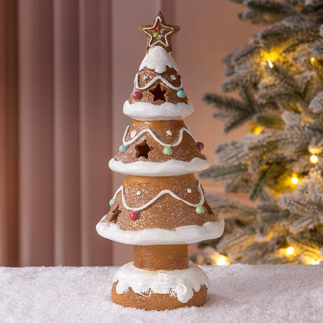 Светящаяся фигурка Елочка - Ginger Wonders 27 см Winter Deco