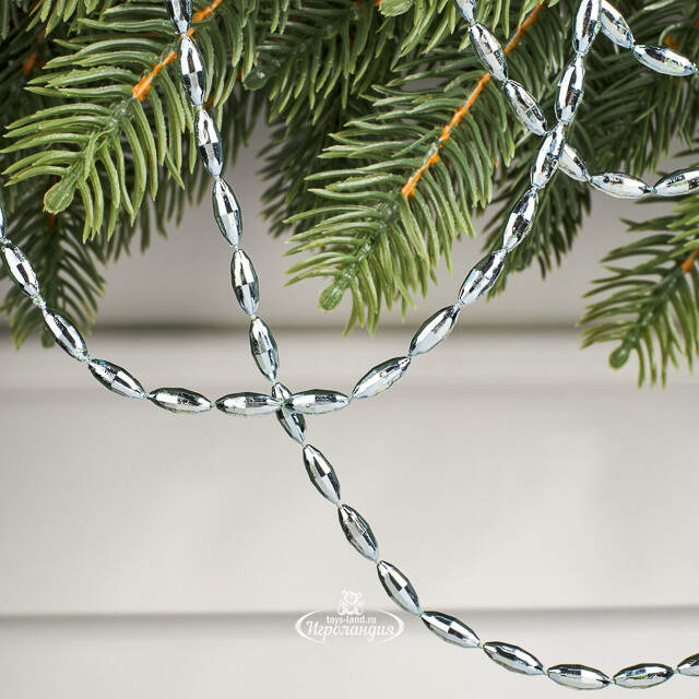 Бусы на елку Radiance 270 см голубые, пластиковые Winter Deco