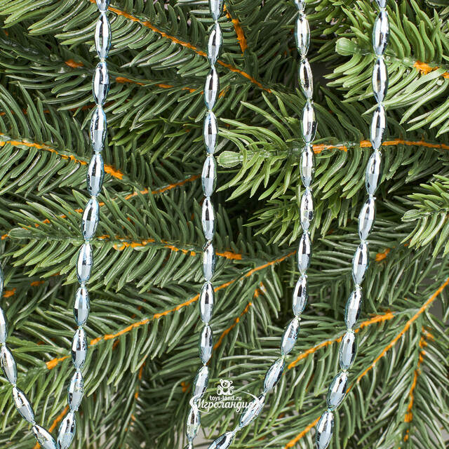 Бусы на елку Radiance 270 см голубые, пластиковые Winter Deco