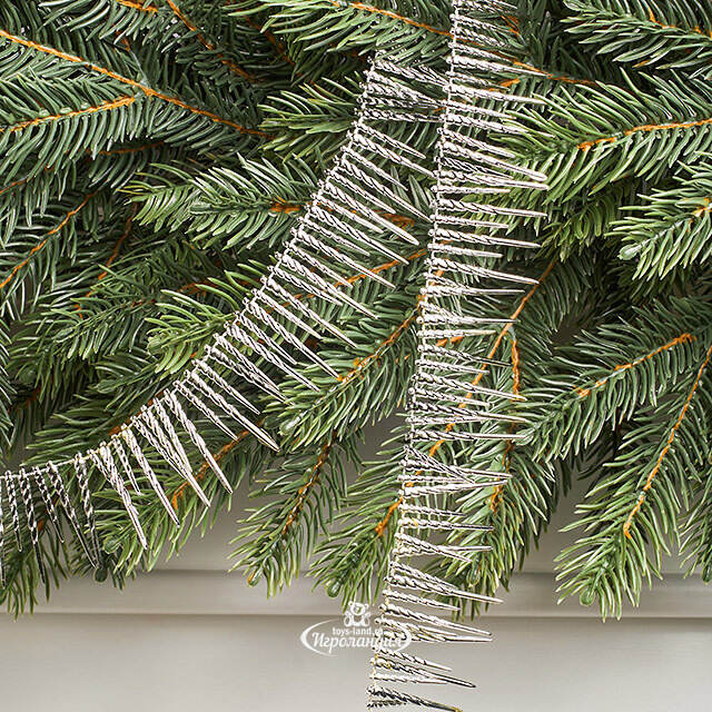 Бусы на елку Vintage Fringe - Silver 270 см, пластиковые Winter Deco